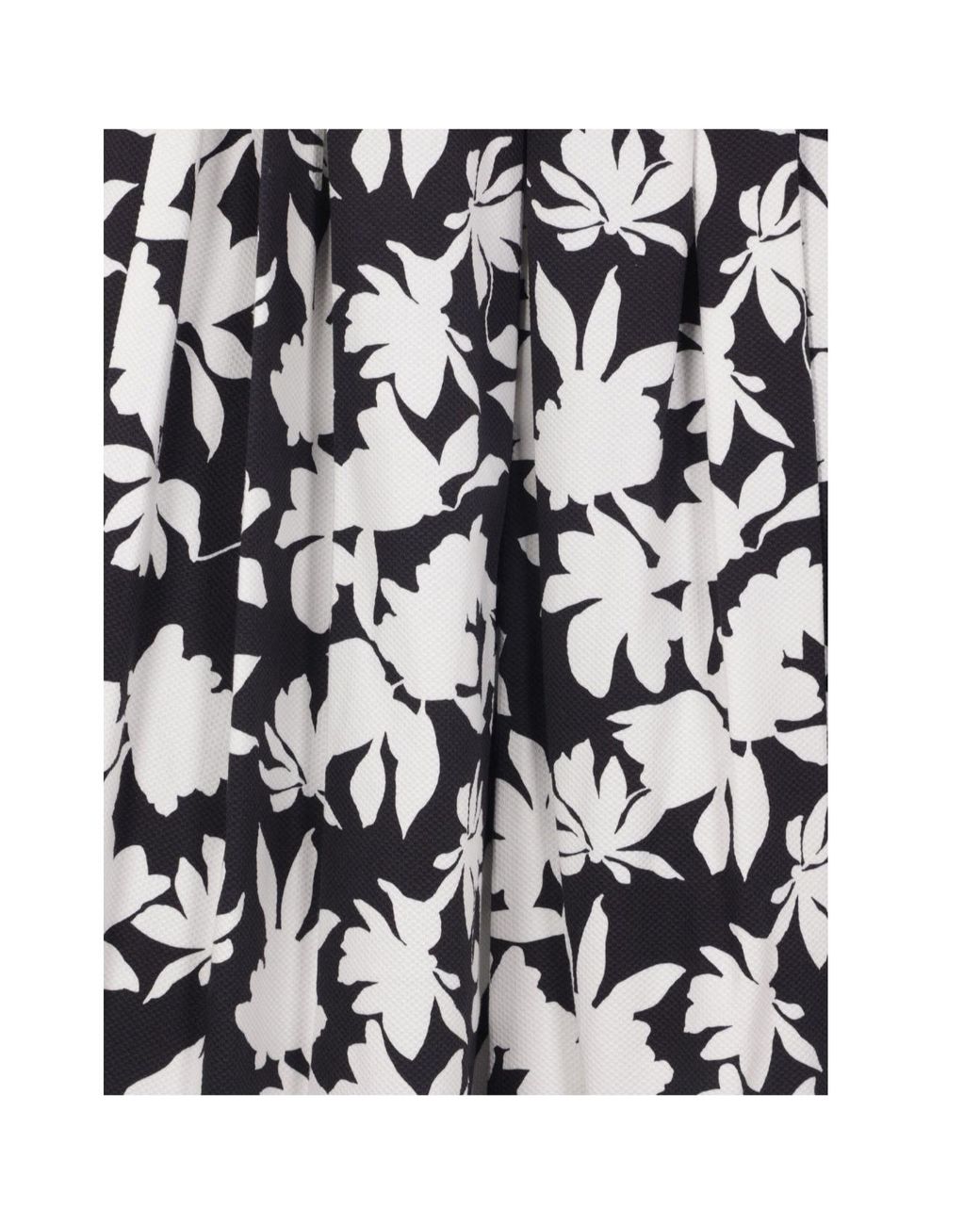 Comme des Garçons White All-Over Floral Printed Skirt