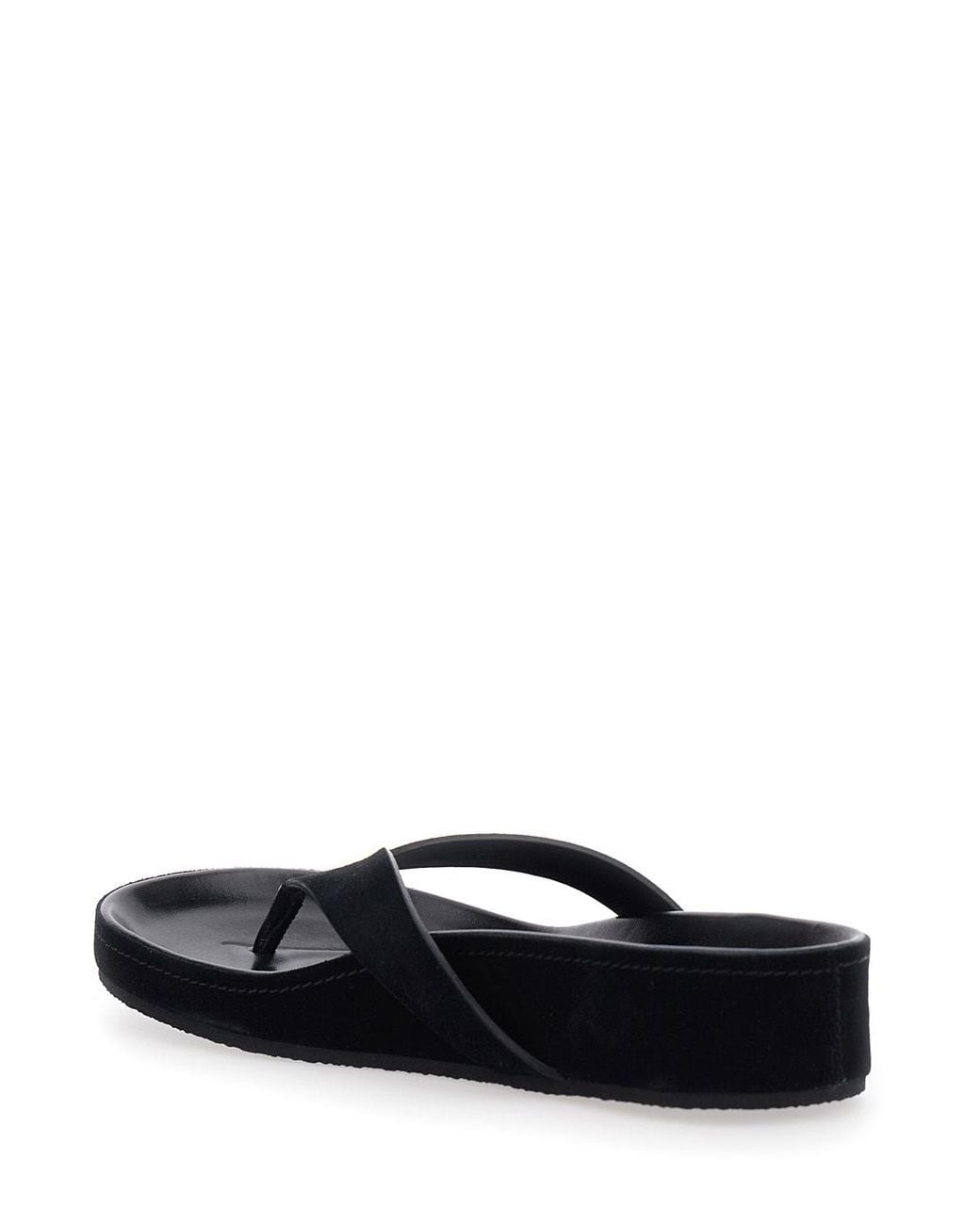 Phoebe Philo Black Round-Toe Slippers