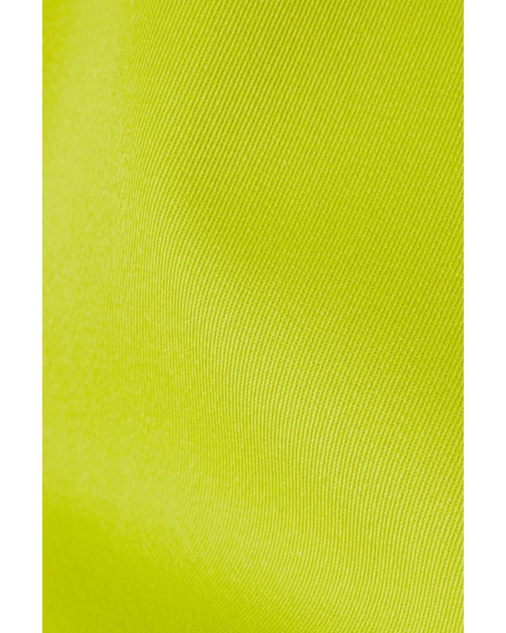 Bottega Veneta Green Pleated Skirt With Buttons