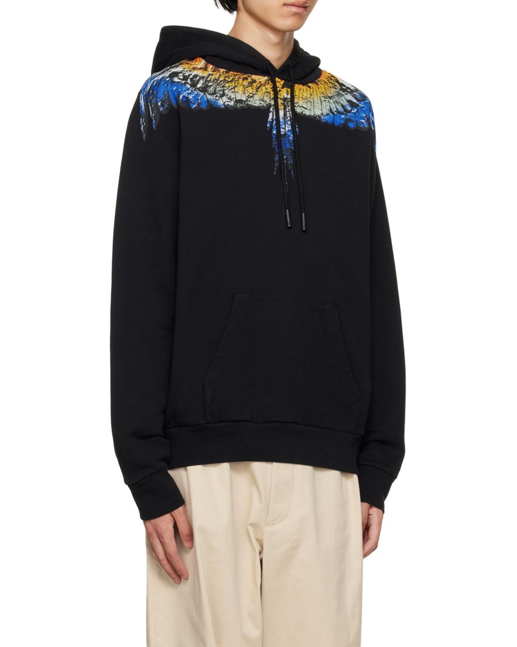 Marcelo Burlon Blue County Of Milan Icon Wings Drawstring Hoodie for men