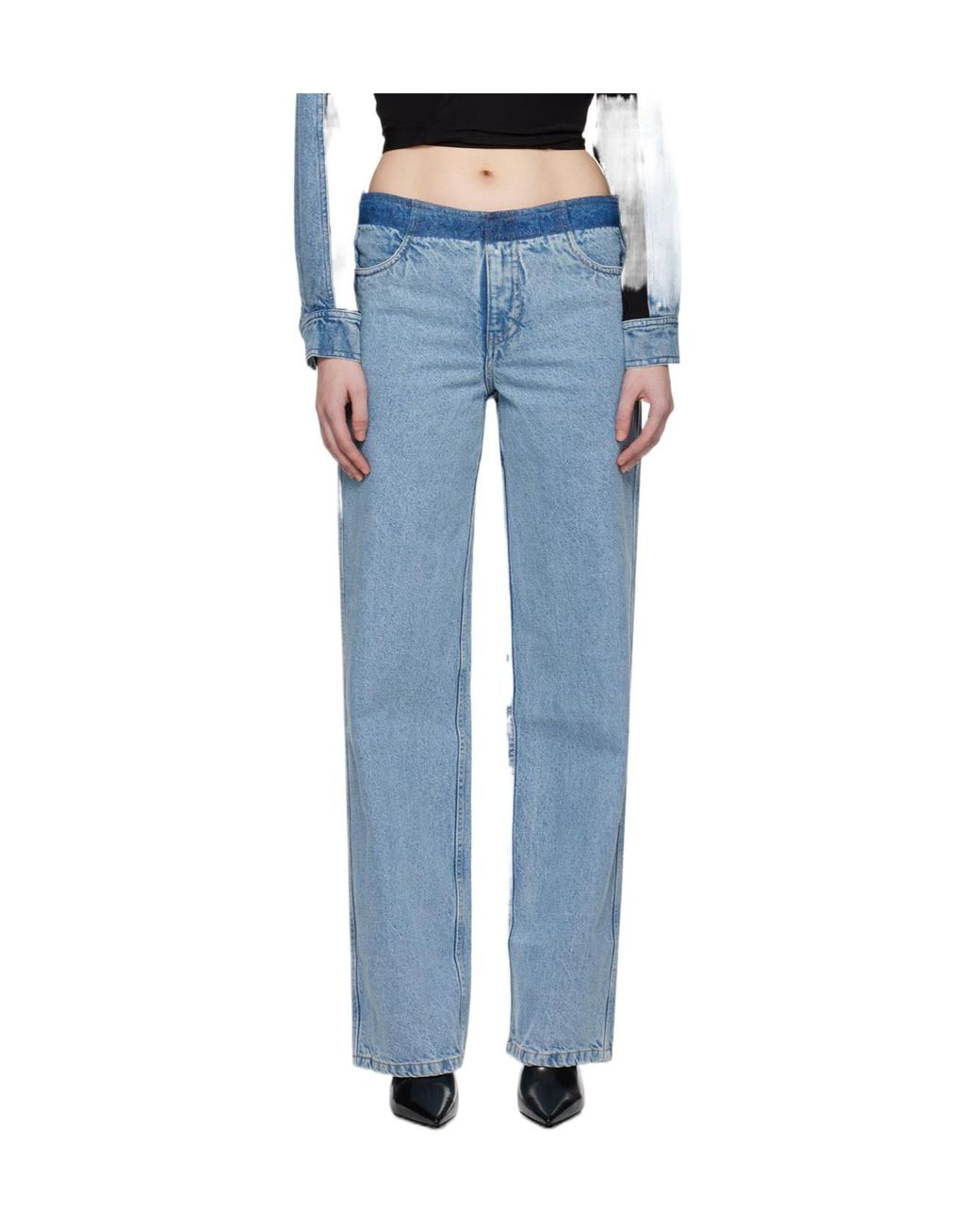 Christopher Esber Blue Deconstruct Denim Jean