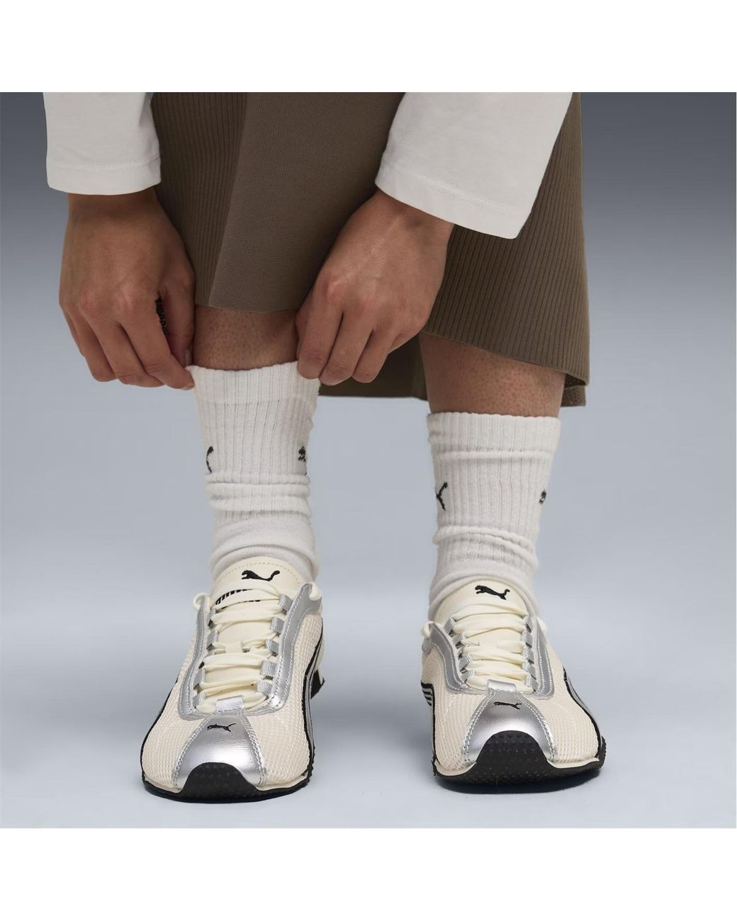 PUMA White H-Street Og Lace-Up Sneakers