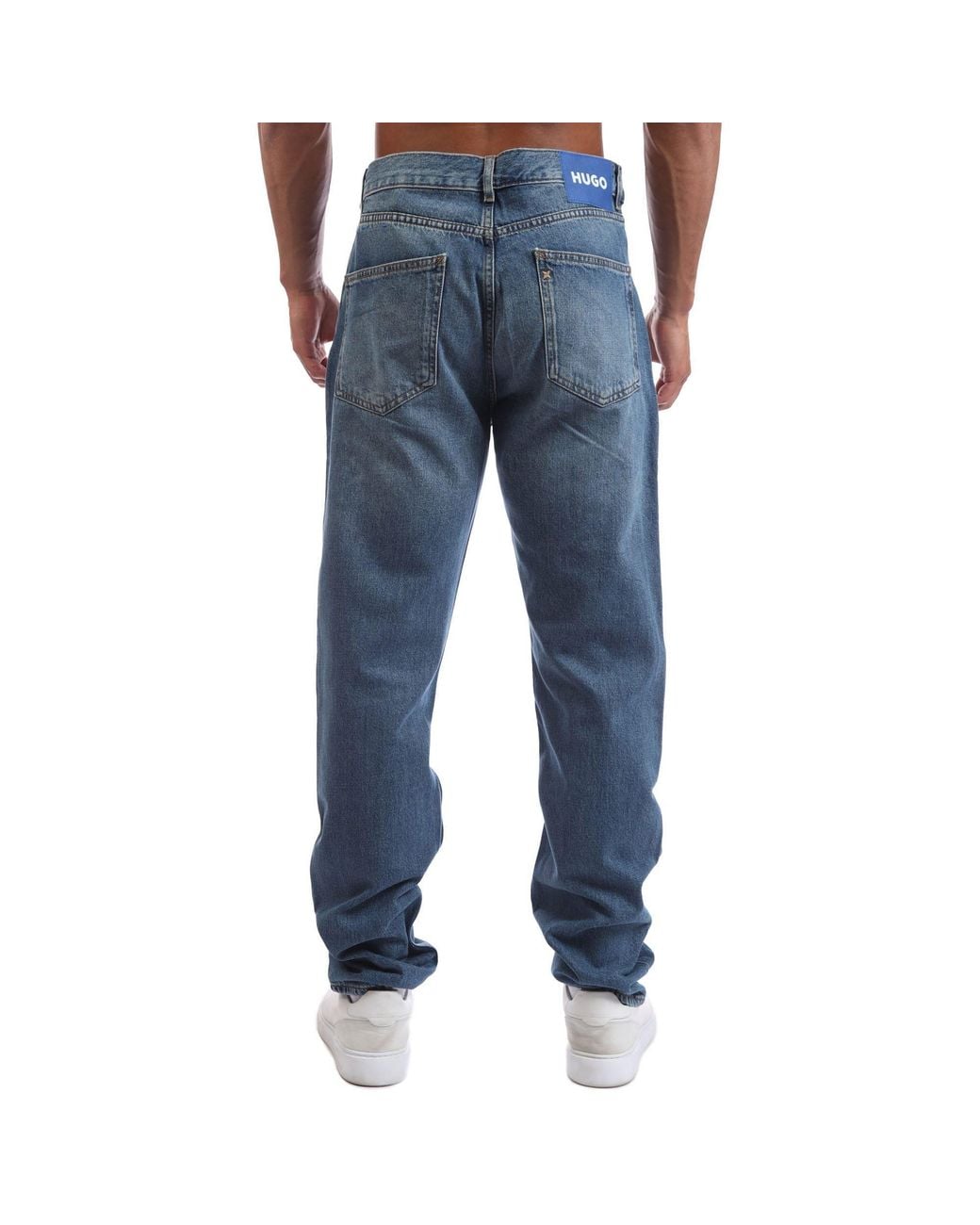 Boss Blue Solidcolor Jeans for men