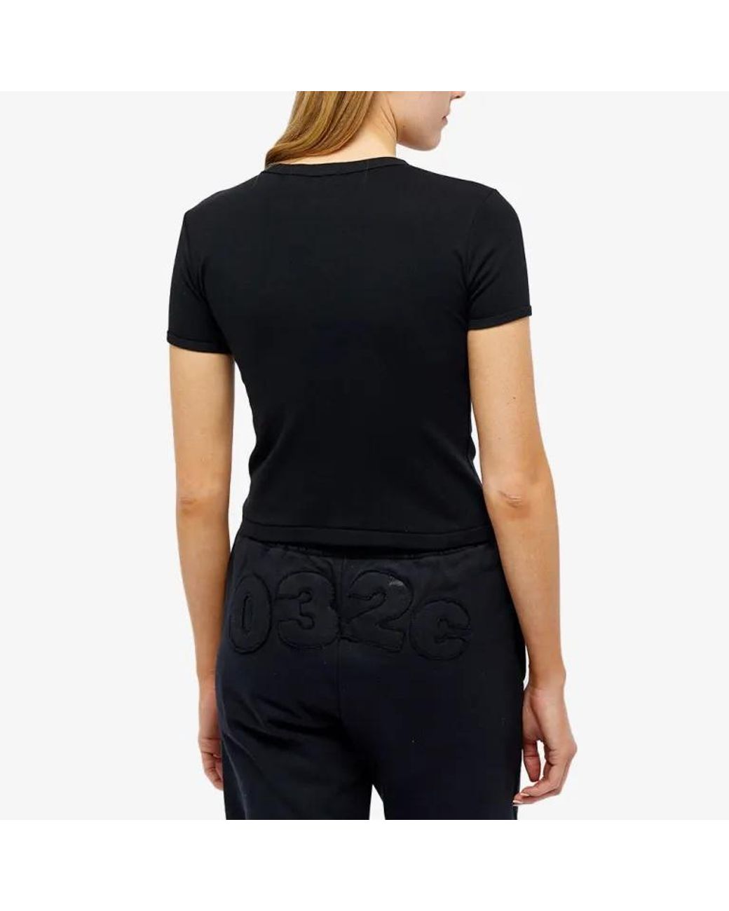 Ambush Black Short-Sleeved Crewneck T-Shirt