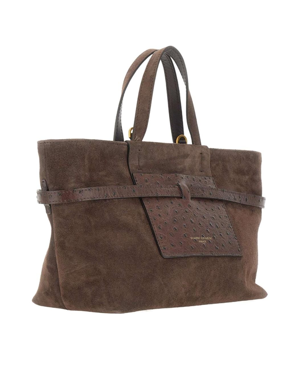 Gianni Chiarini Brown Belty Belted Tote Bag