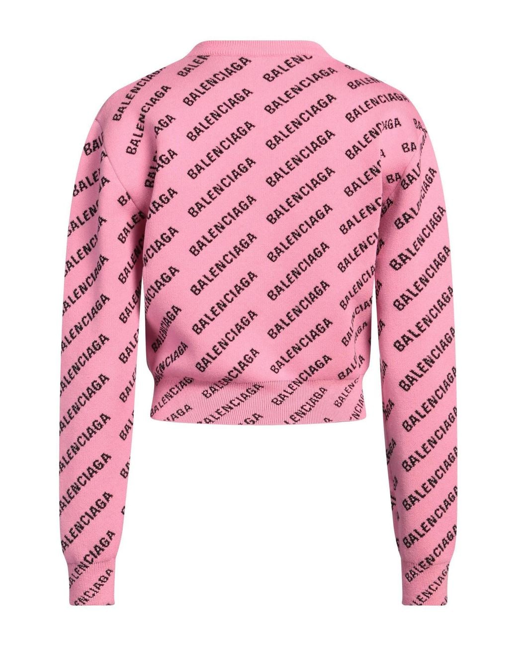 Balenciaga Pink Lightweight Knit Long-Sleeve T-Shirt