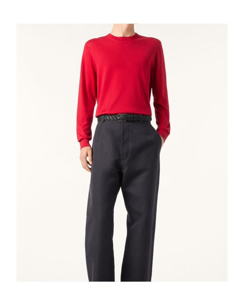 Loro Piana White Long-Sleeved Knitwear for men