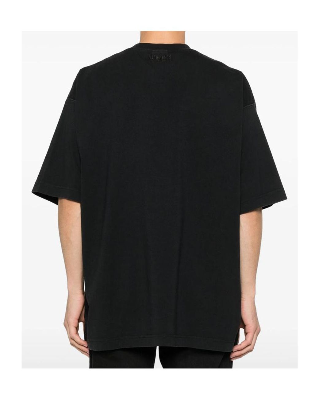 Vetements Black Global Mf T-Shirt for men