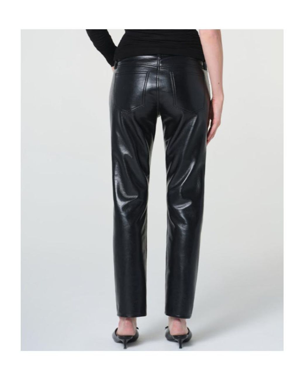 Agolde Gray Cocktail Ankle Slim Jeans