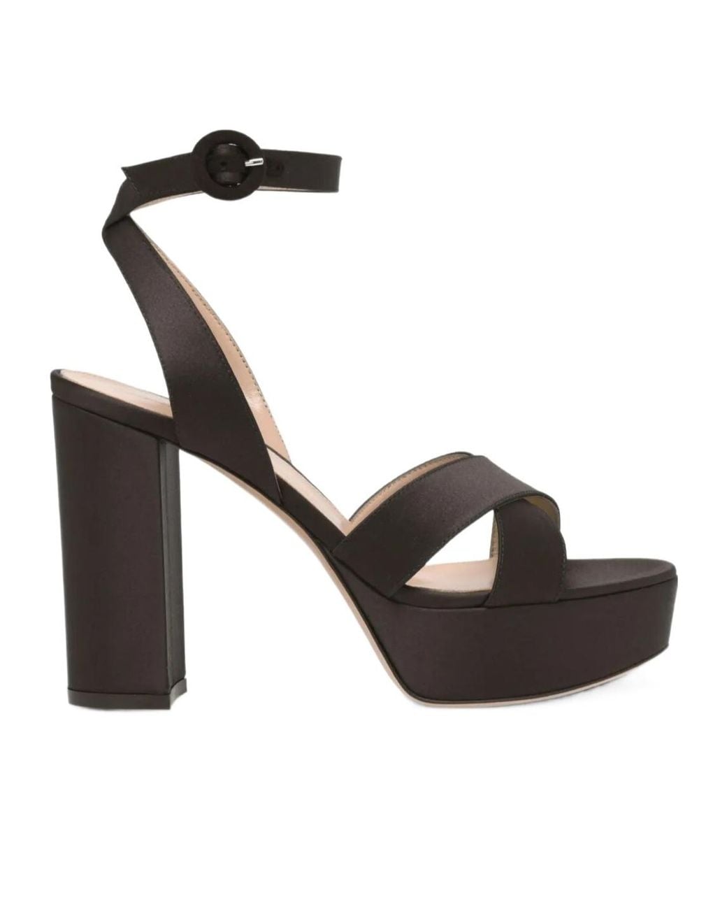 Gianvito Rossi Black Sabrina Platform Sandals