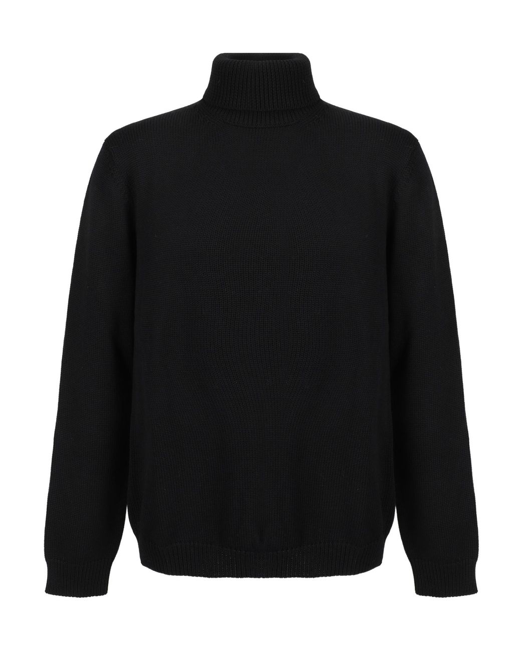 Roberto Collina Black Turtleneck Knit Sweater for men