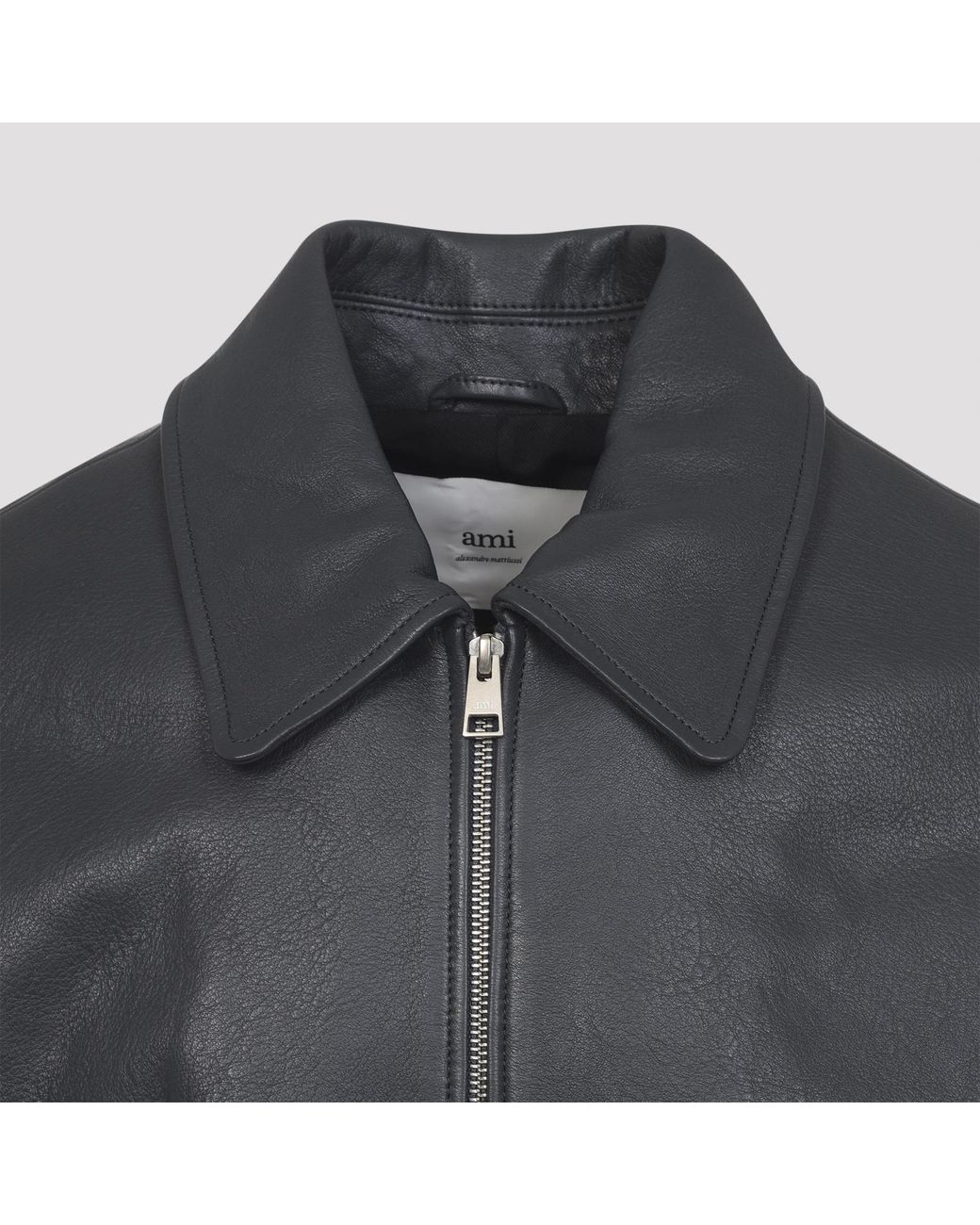 AMI Gray Zipped Jacket for men