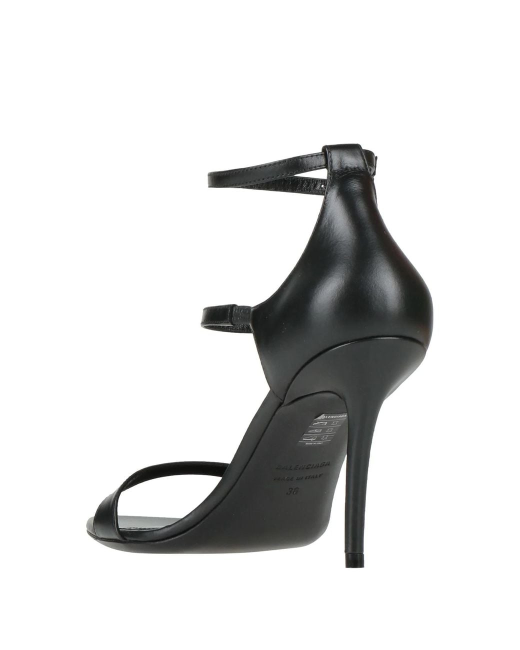 Balenciaga White Round Toe Sandals