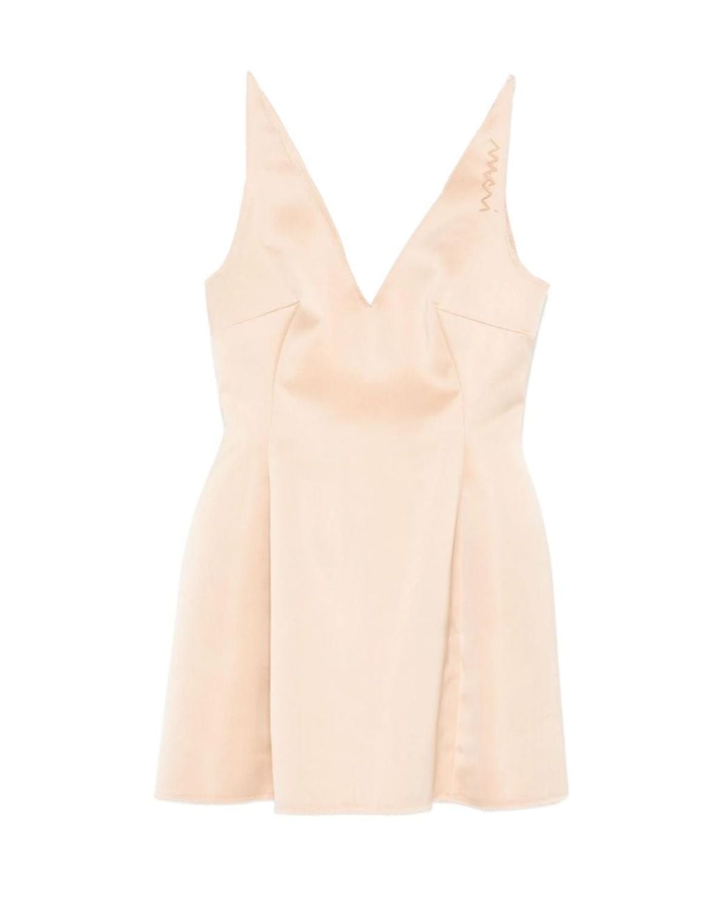 Marni Natural Baby Doll Duchesse Mini Dress