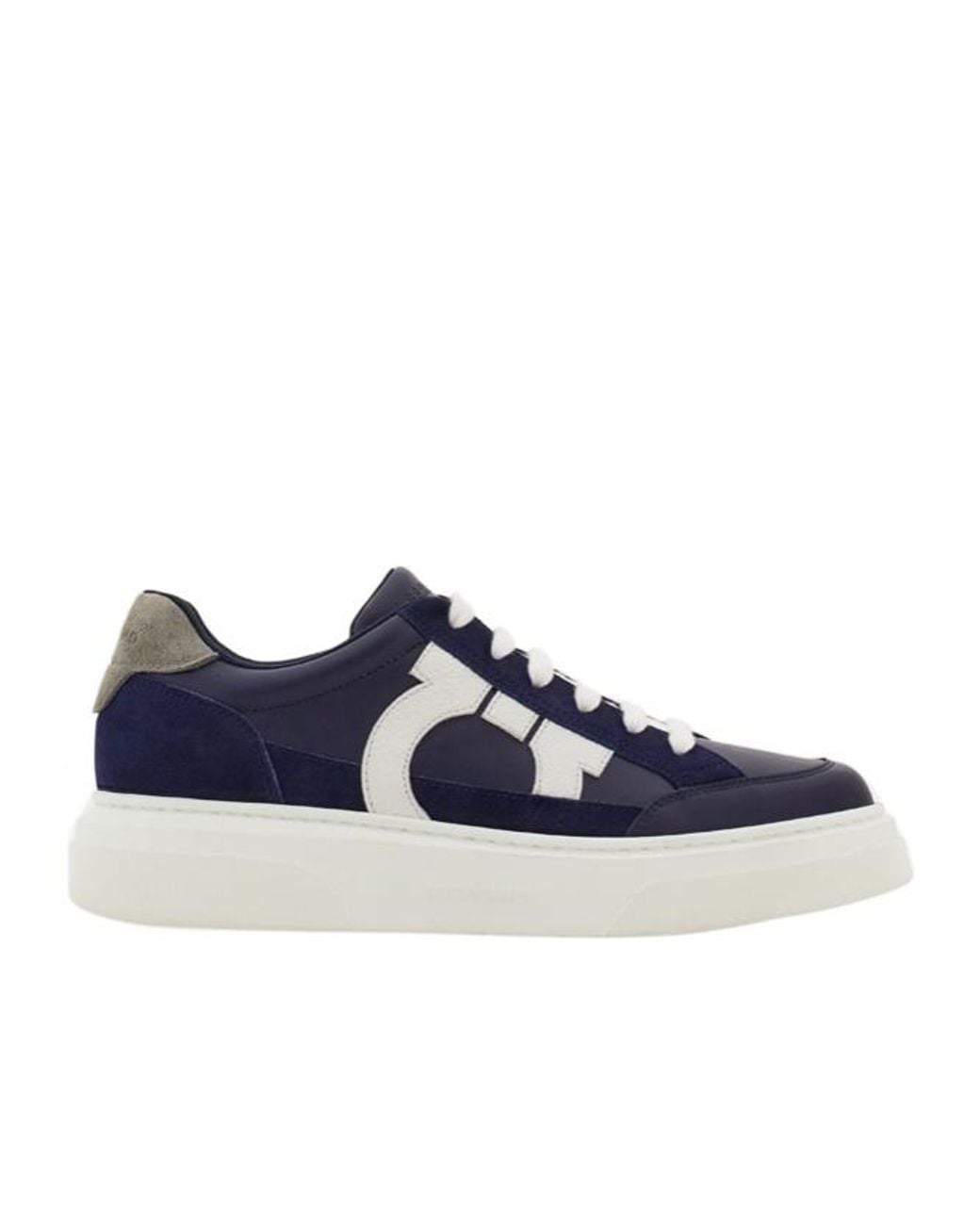 Ferragamo Blue Apos;S Cassina Gancio Low-Top Sneakers for men