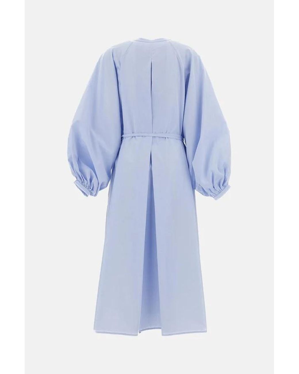 Loulou de Saison Blue Vitti Belted Shirt Dress