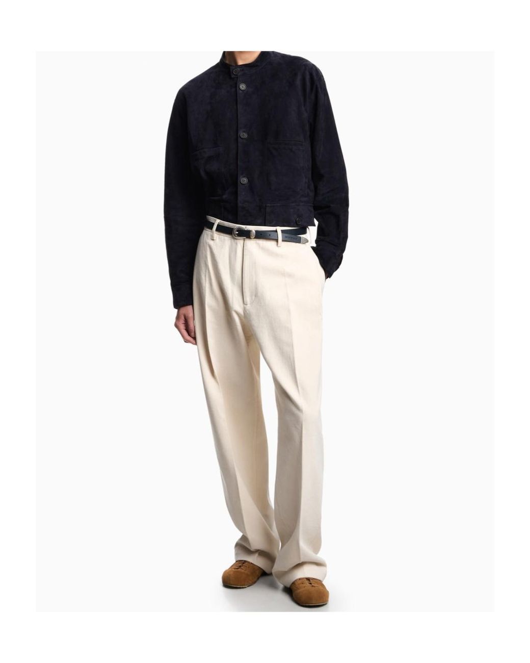 Emporio Armani White Trousers for men