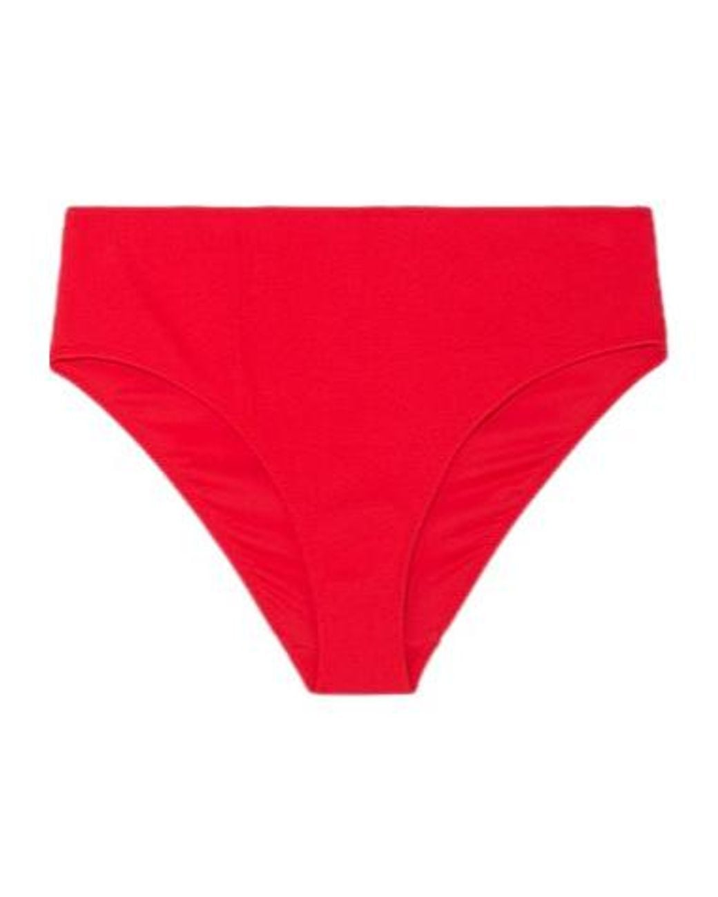Ganni Red Stretch Solidcolor Bikini Bottoms