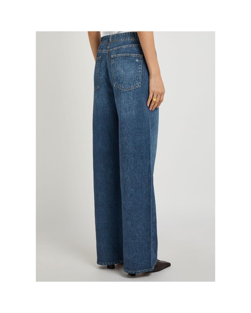 Rag & Bone Blue Loose Denim Pants