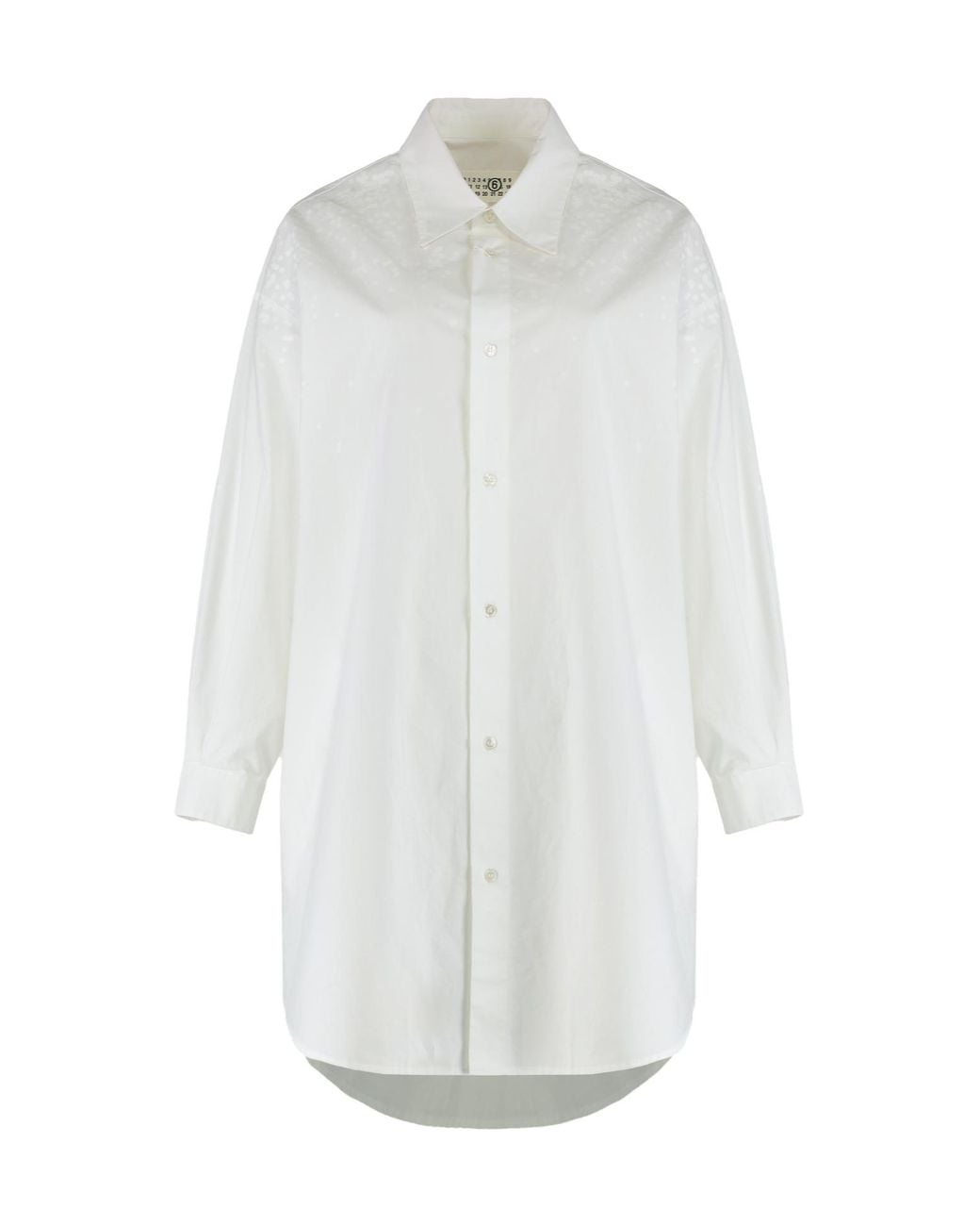 MM6 by Maison Margiela White Buttoned Oversized Shirt