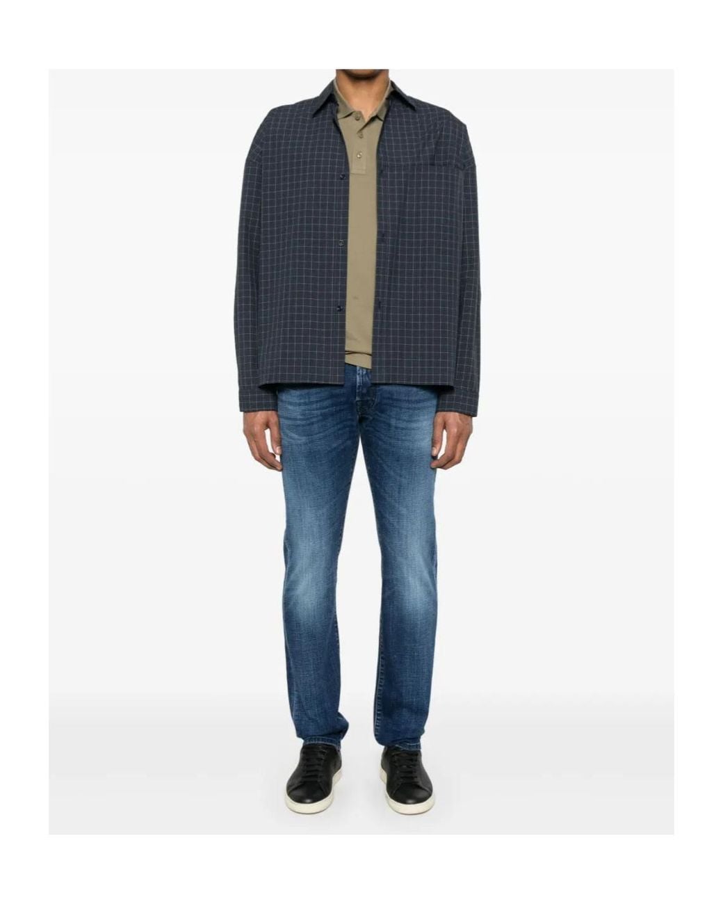 Jacob Cohen Blue Belt Loop Jeans for men