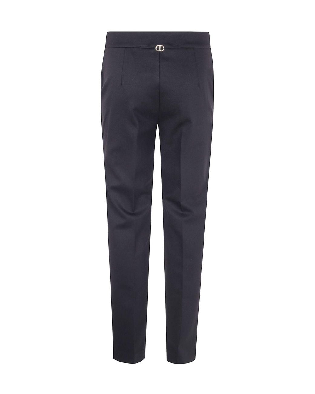 Twinset Blue Ironed Crease Cigarette Trousers