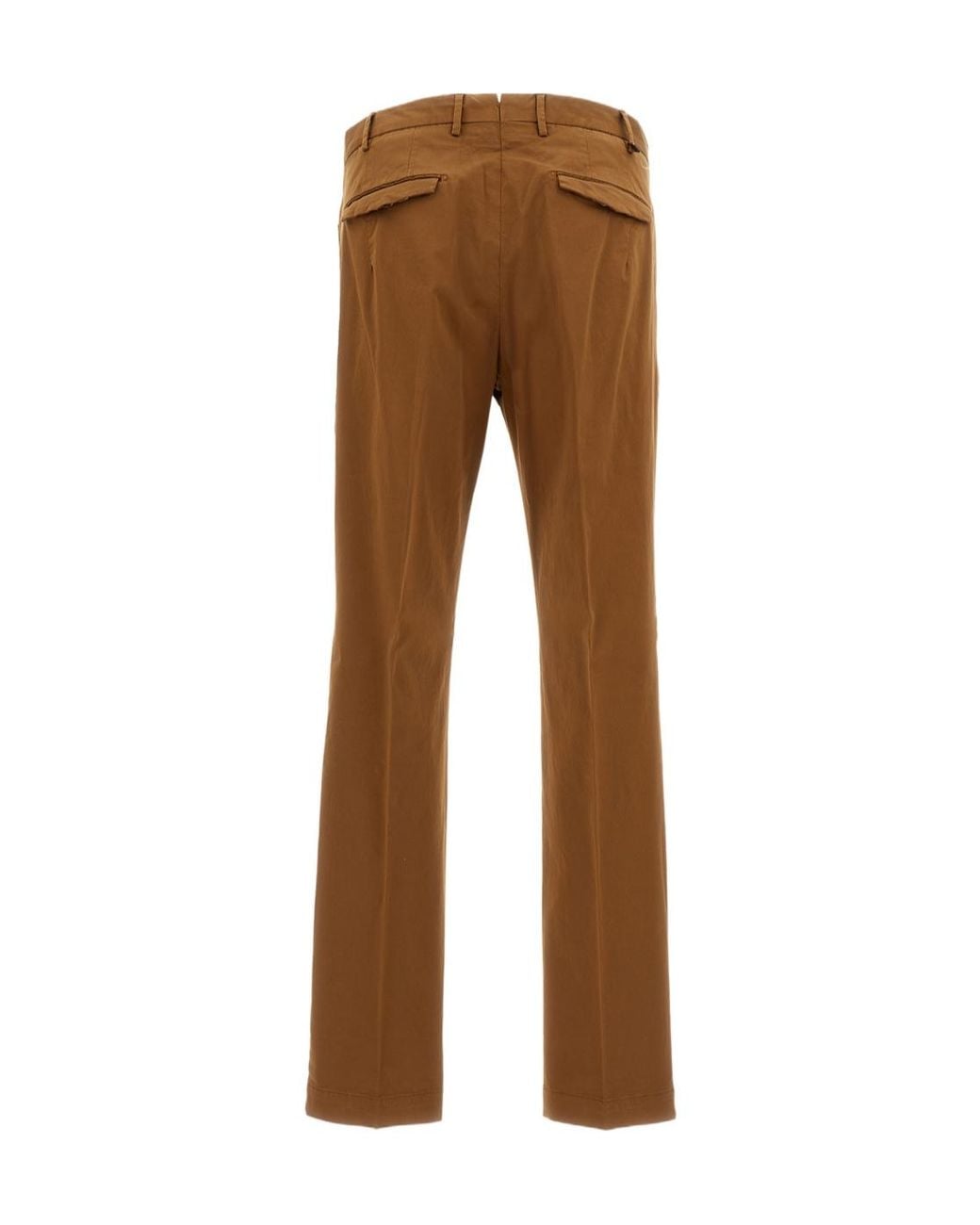 PT01 Brown Pleated Trousers for men
