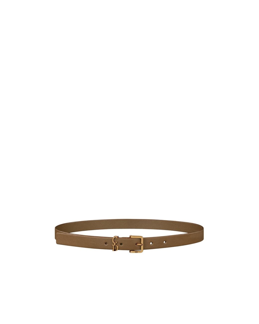 Dior White Saddle Loop Belt