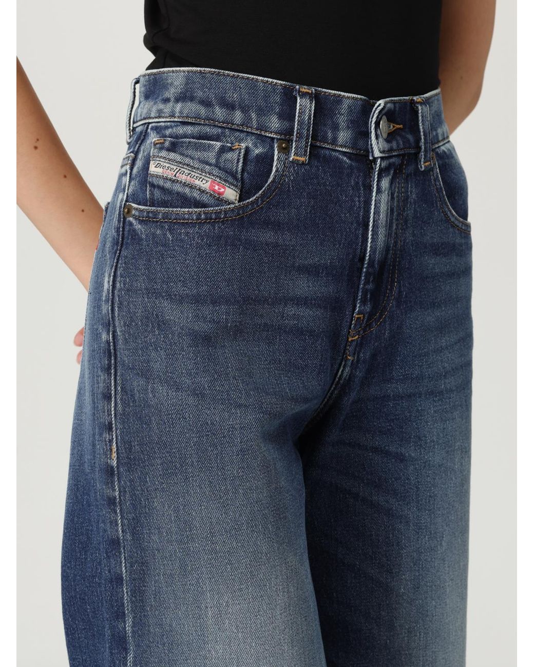 DIESEL Blue Wide Jeans