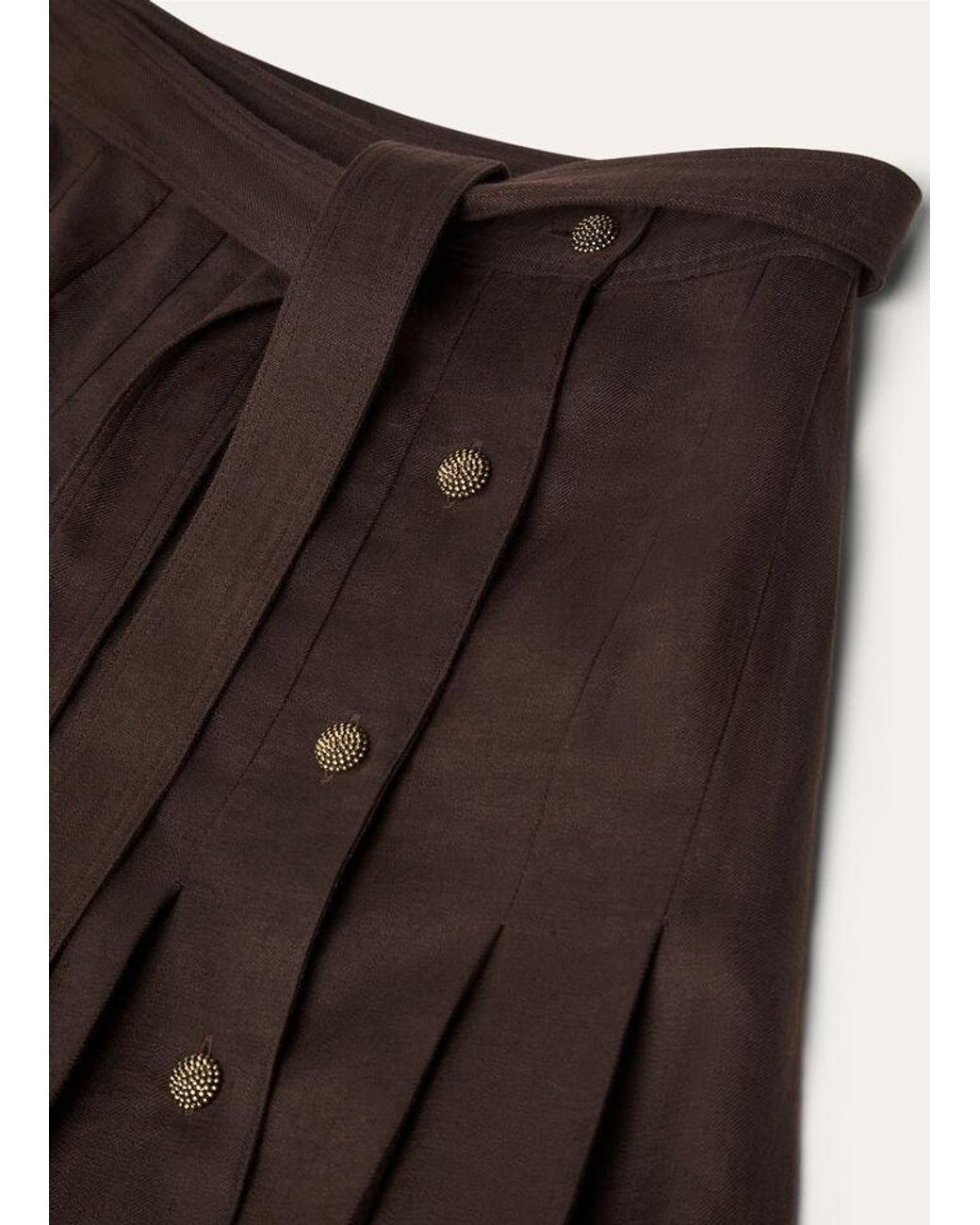 Loro Piana Brown Yasmina Skirt