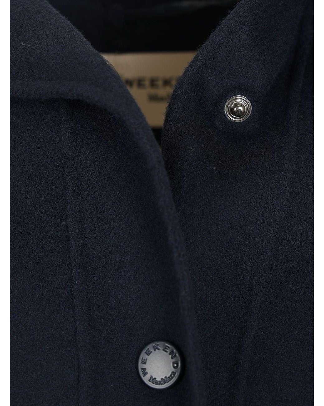 Weekend by Maxmara Blue Relaxed Fit Hooded Coat