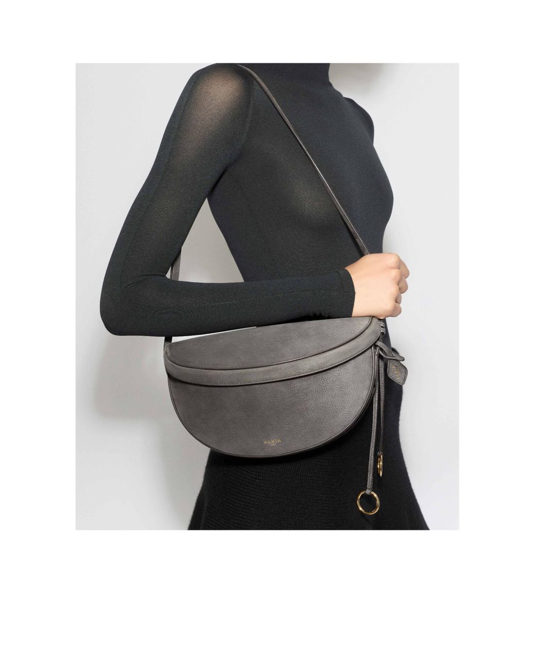 Alaïa Black Alaïa Hip East West Shoulder Bag