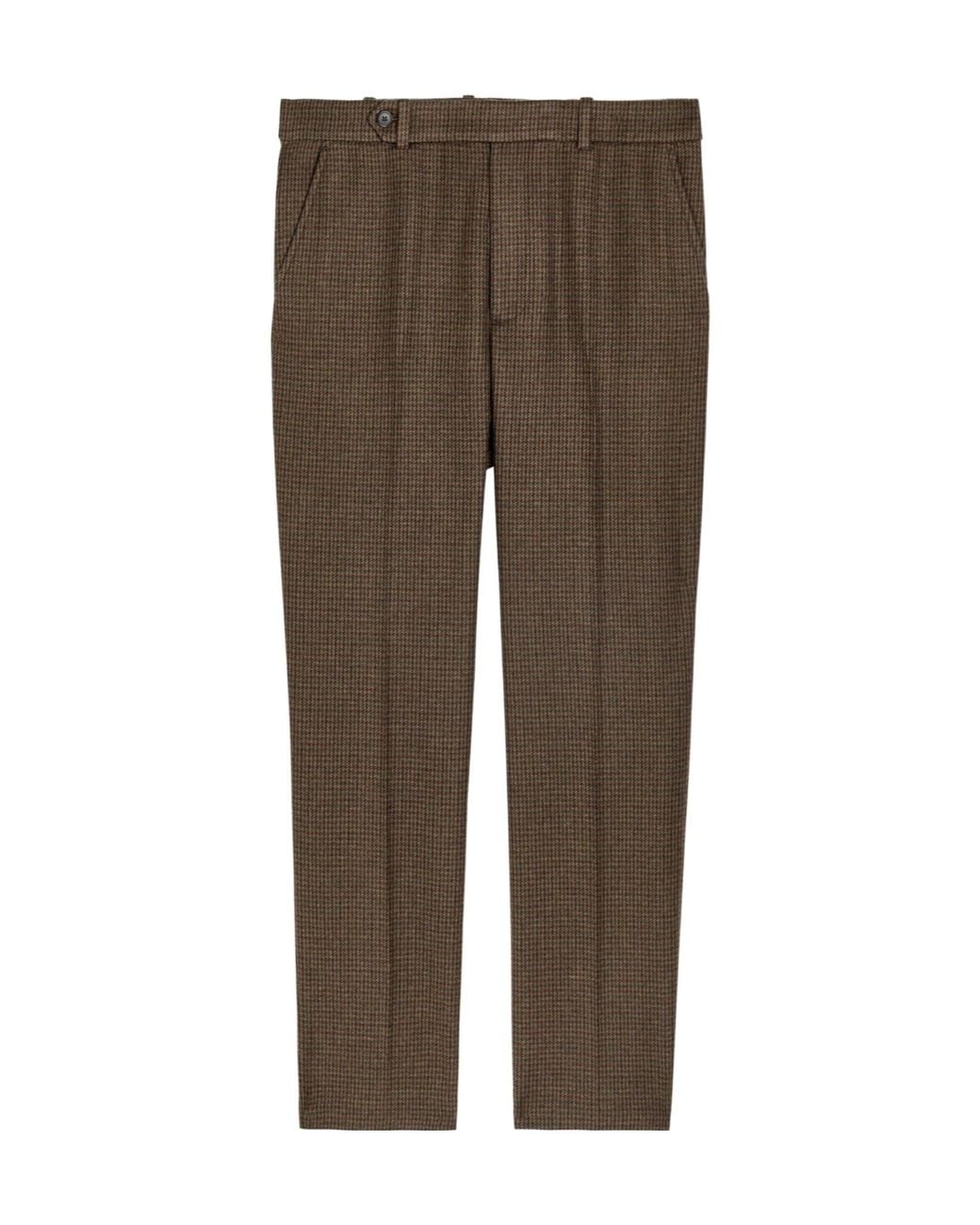 Polo Ralph Lauren Brown Cotton Slim-Fit Trousers