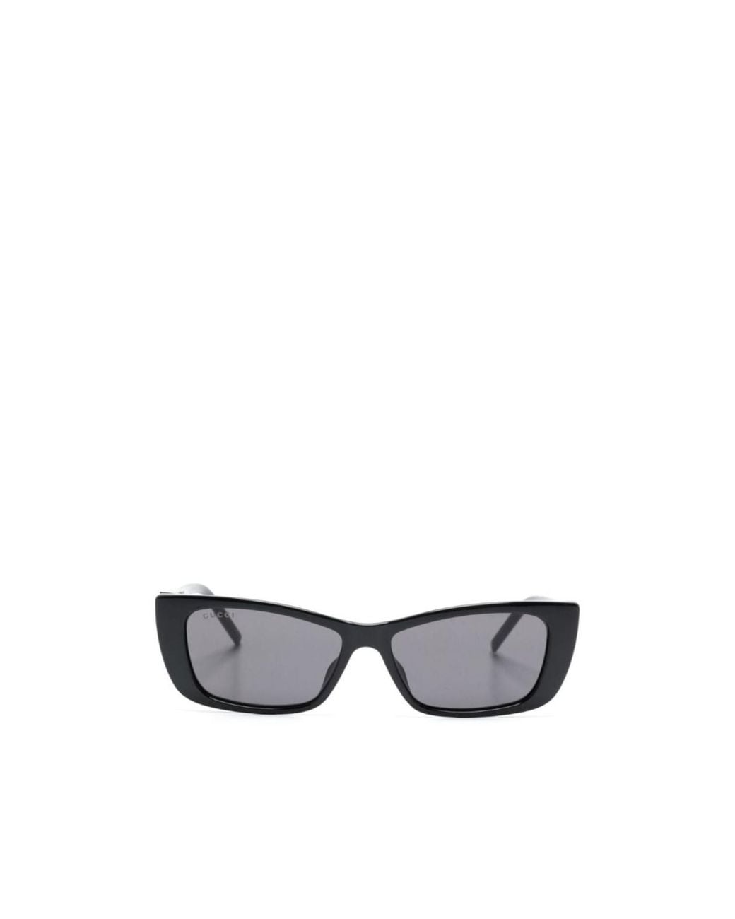 Gucci White Eyewear Cat-Eye Frame Sunglasses