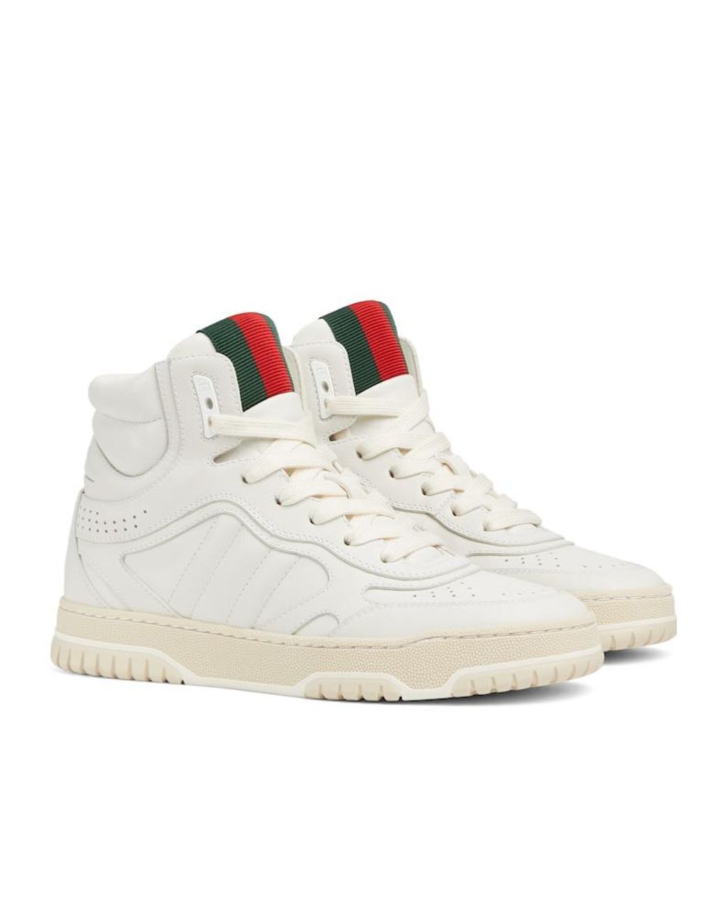 Gucci Re-Web High-Top Sneakers in White | Lyst display picture 3