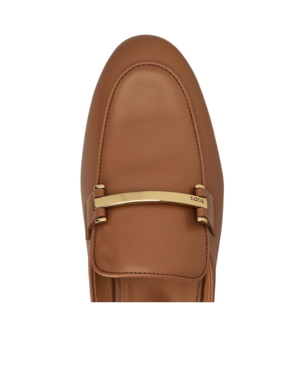 Tod's Brown Logo Engraved Slip-On Mules