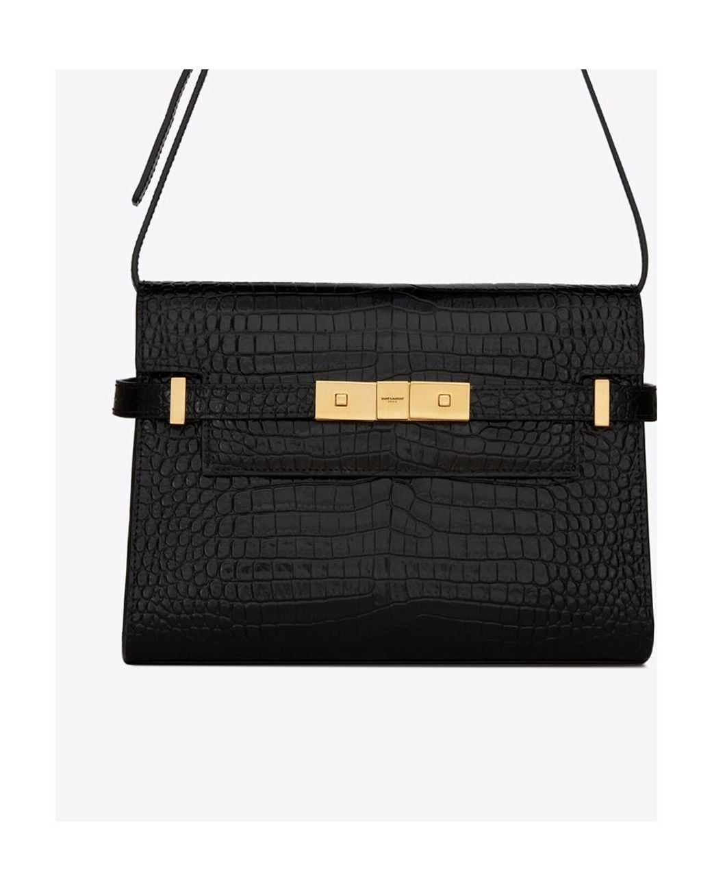 Saint Laurent Black Manhattan Small Shoulder Bag