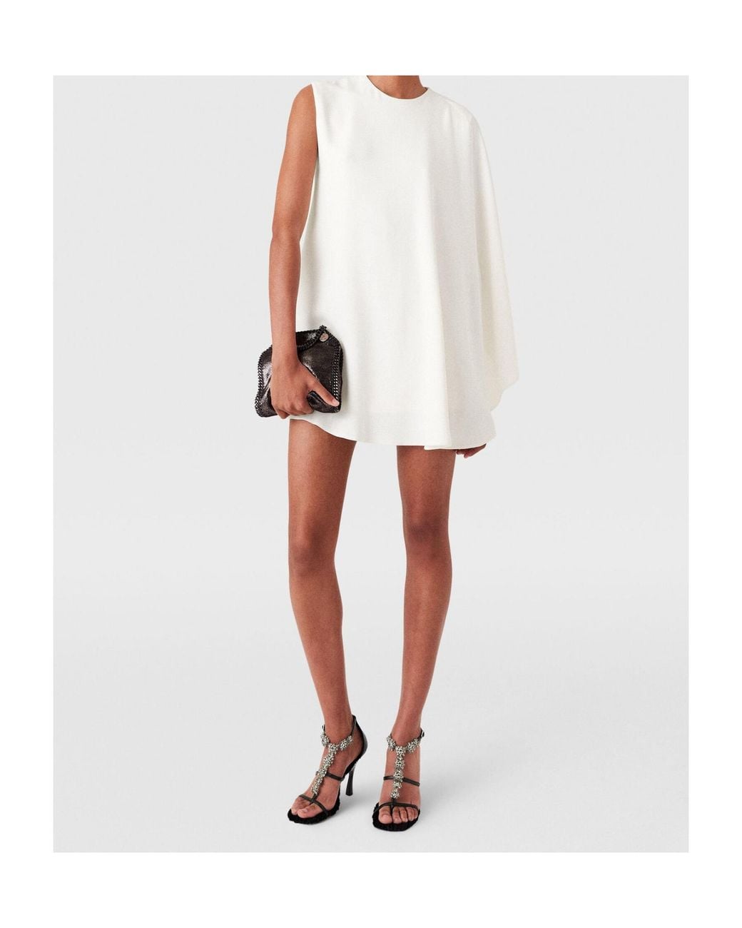 Stella McCartney White One-Sleeve Mini Dress