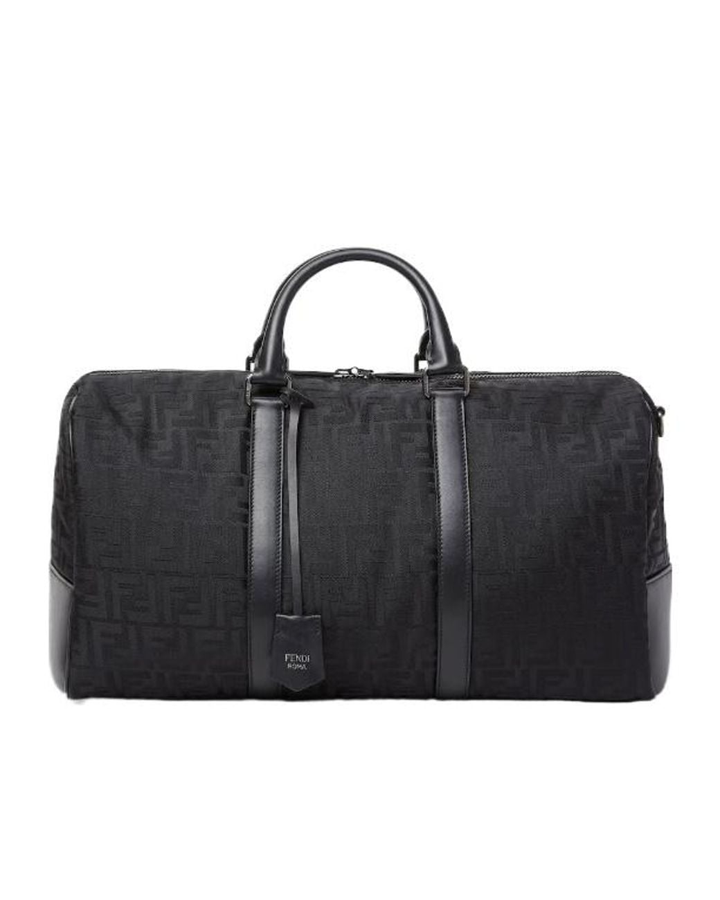 Fendi Black Ff Zipped Travel Bag for men