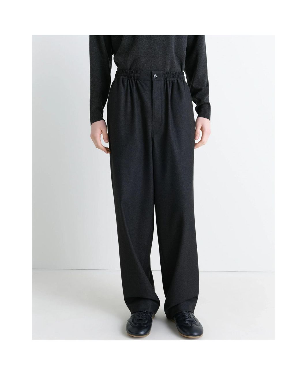 Lemaire Black Soft Pyjama Pants for men
