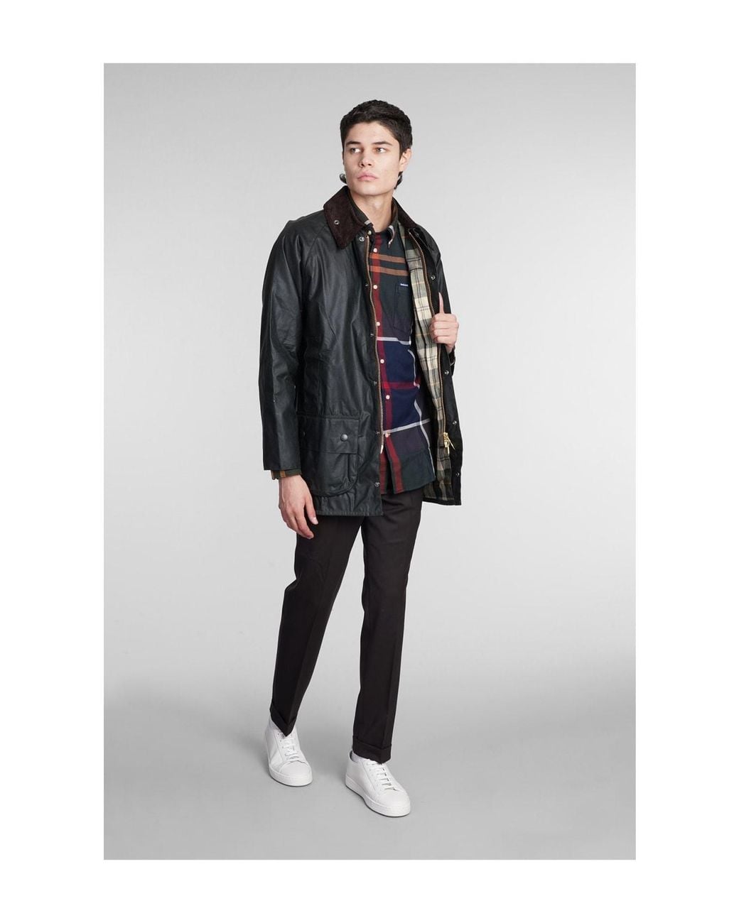 Barbour Black Lapel Casual Jacket for men