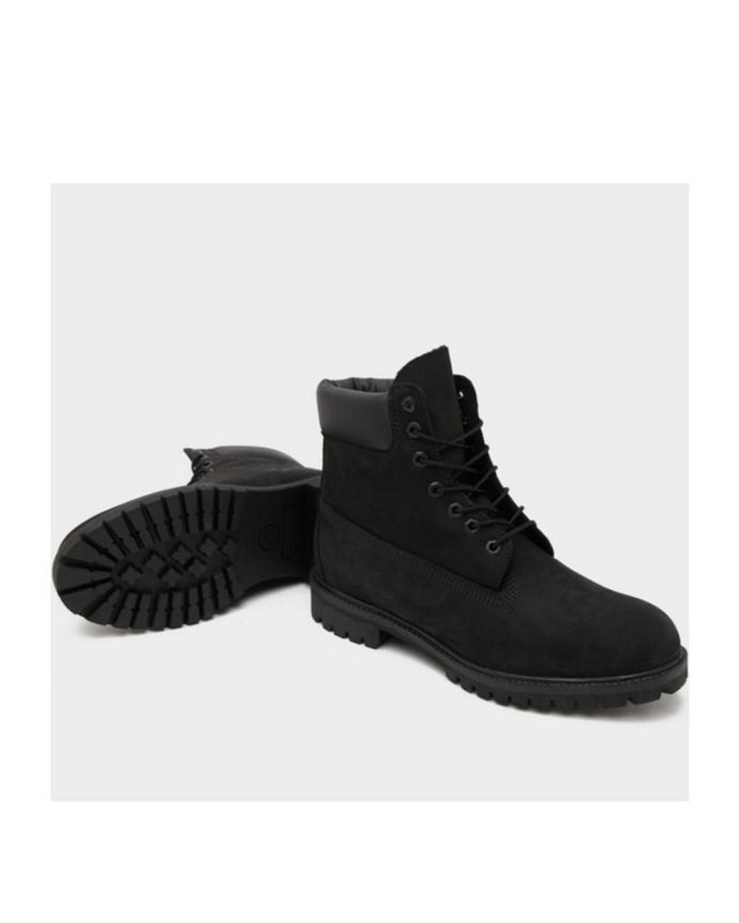 Timberland Black Premium Waterproof Lace-Up Boots for men