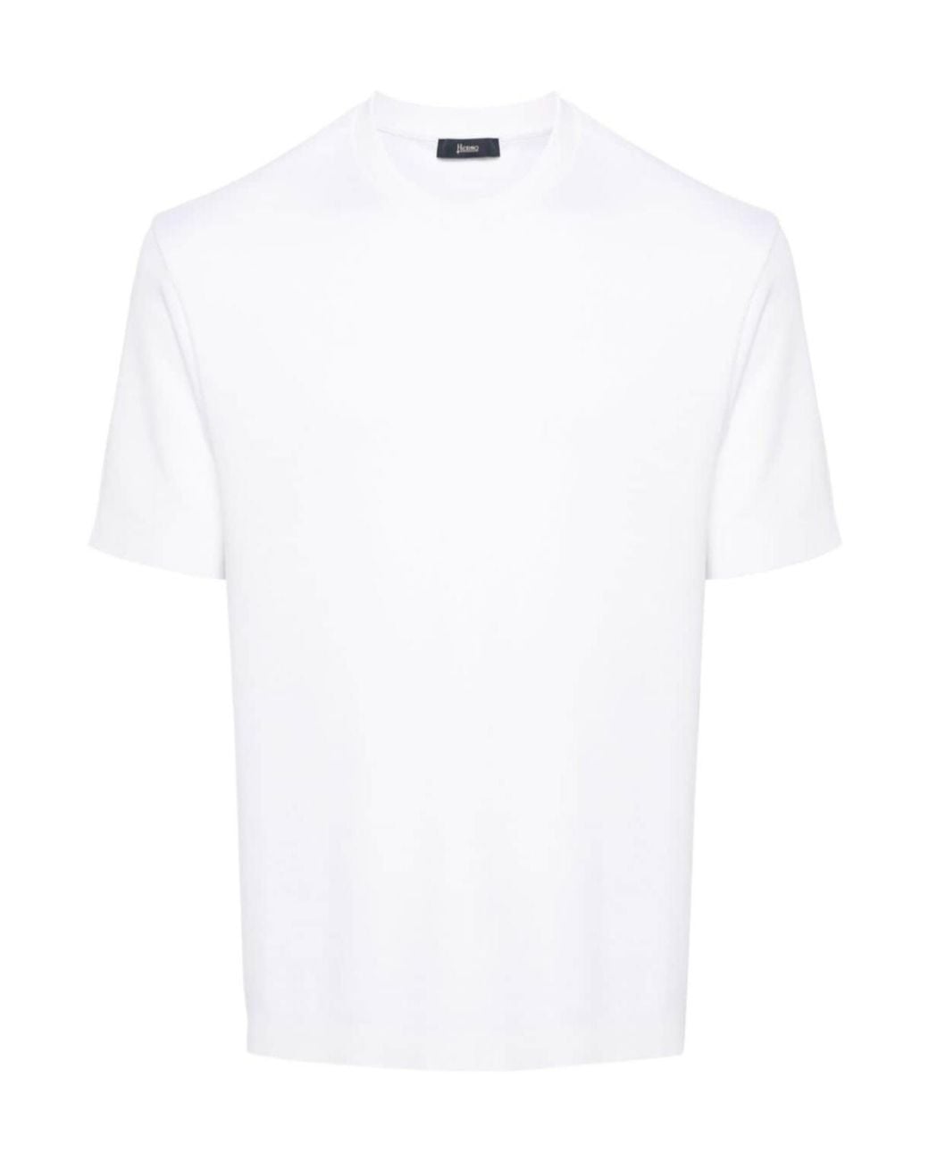 Herno White Short-Sleeved Crewneck T-Shirt for men