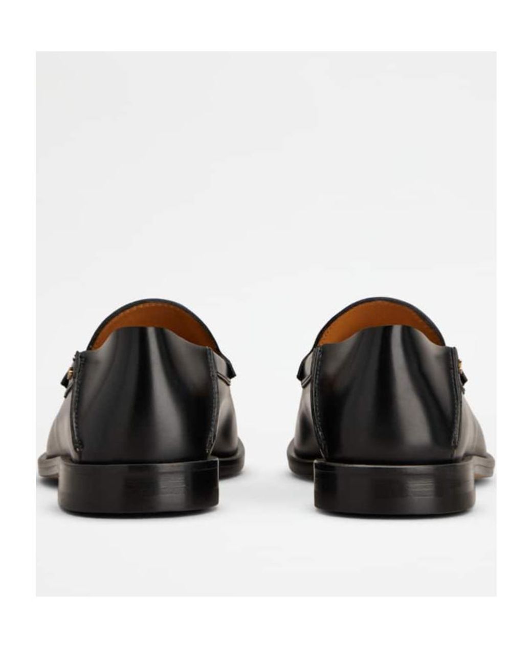 Tod's Black Cuoio Loafers Flat Shoes