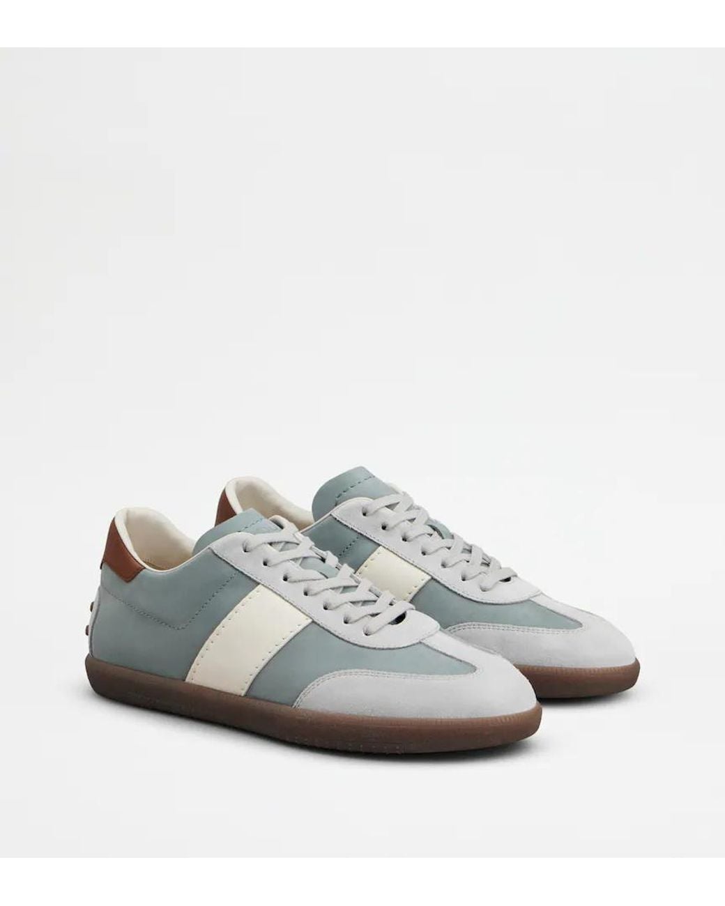 Tod's Gray Stripe Detail Sneakers for men