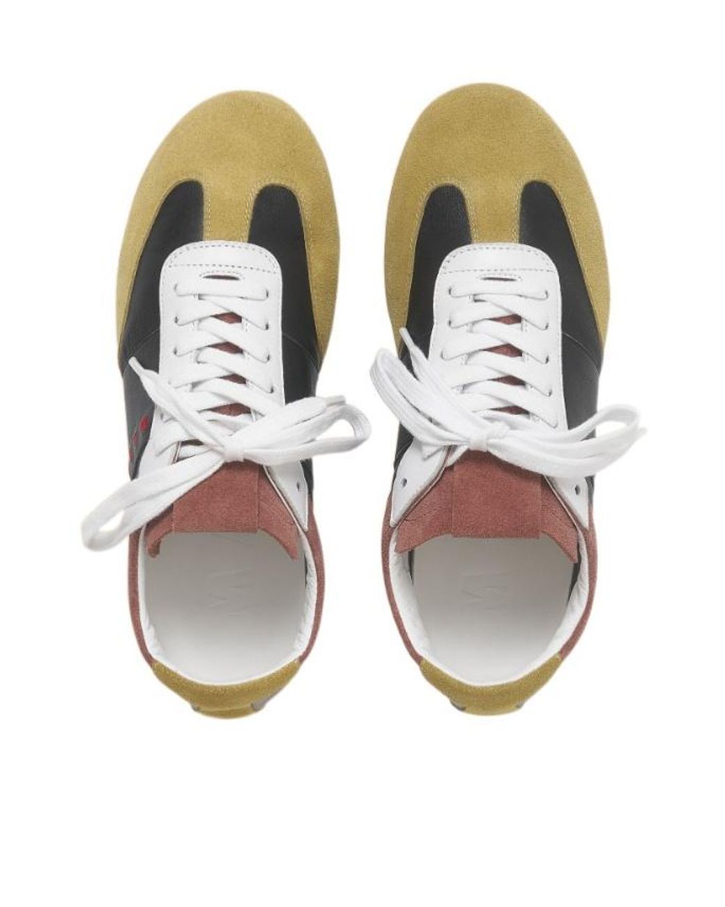 Marni Brown Lace-Up Sneakers