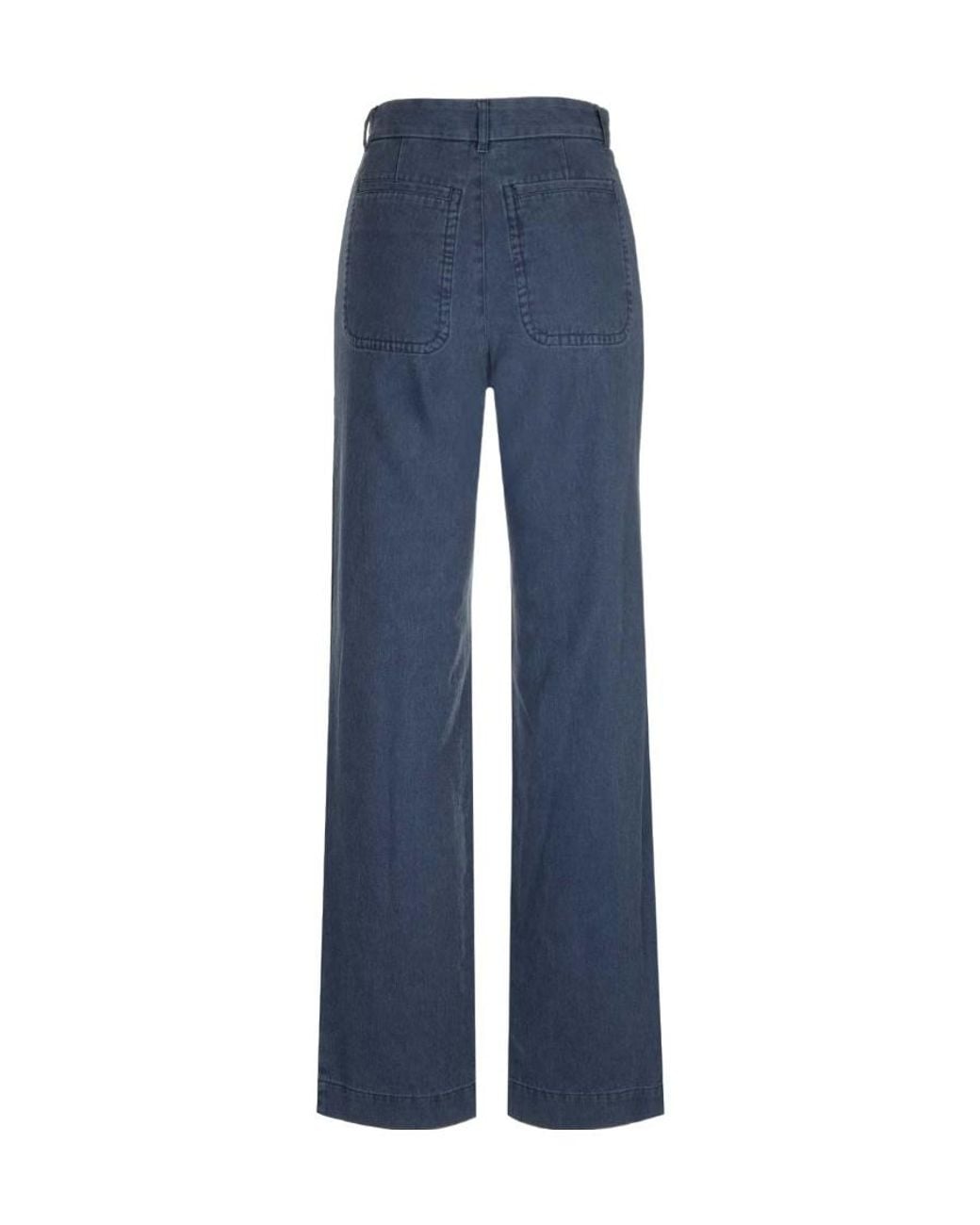 A.P.C. Blue Straight Jeans Pants