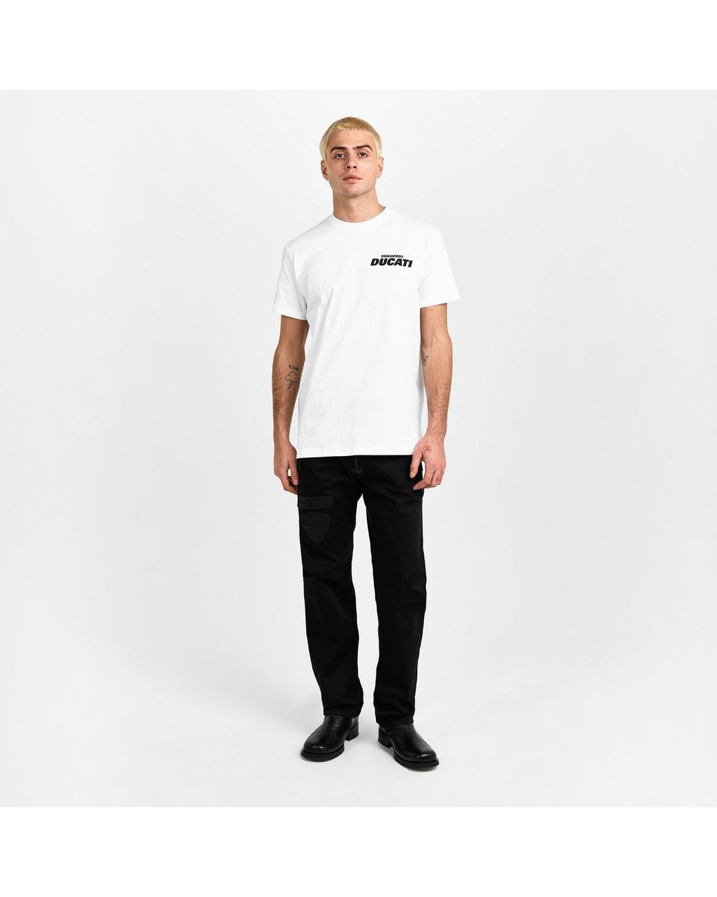 DSquared² Black Straight-Leg Trousers for men