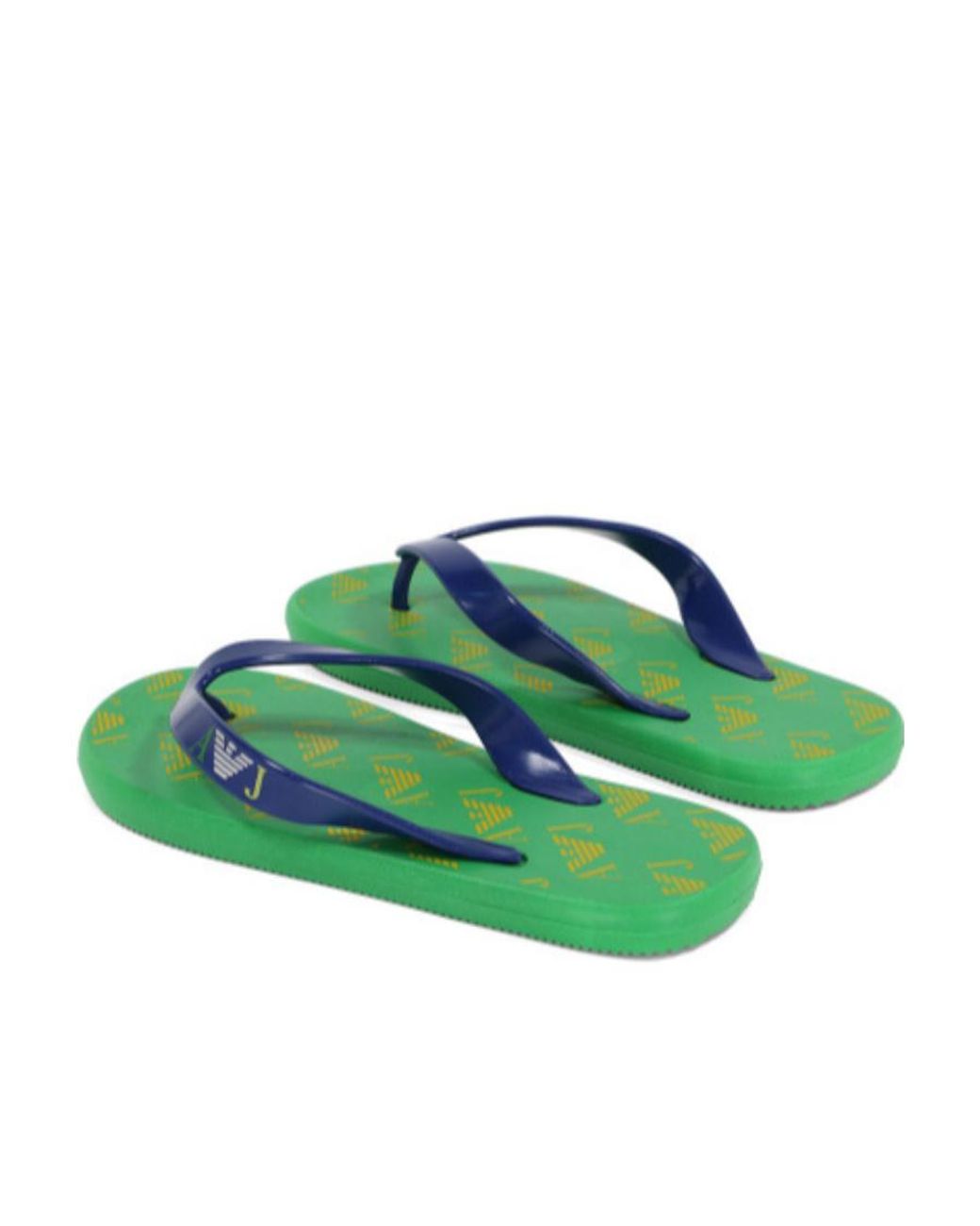 Armani Jeans Green Logo Sandals for men