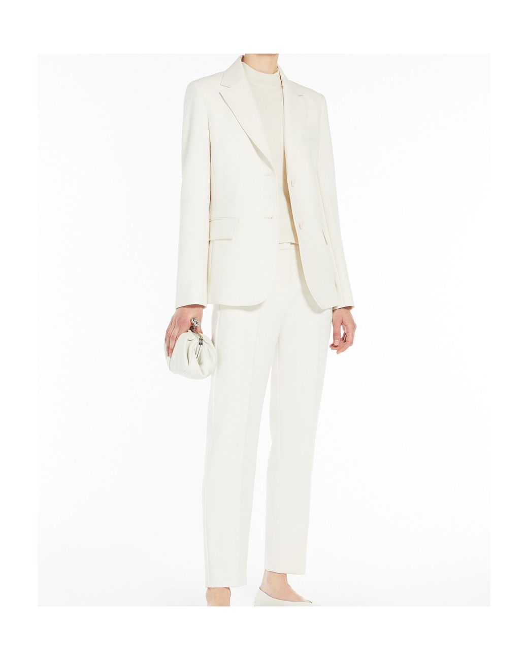 Weekend by Maxmara White Single-Breasted Blazer